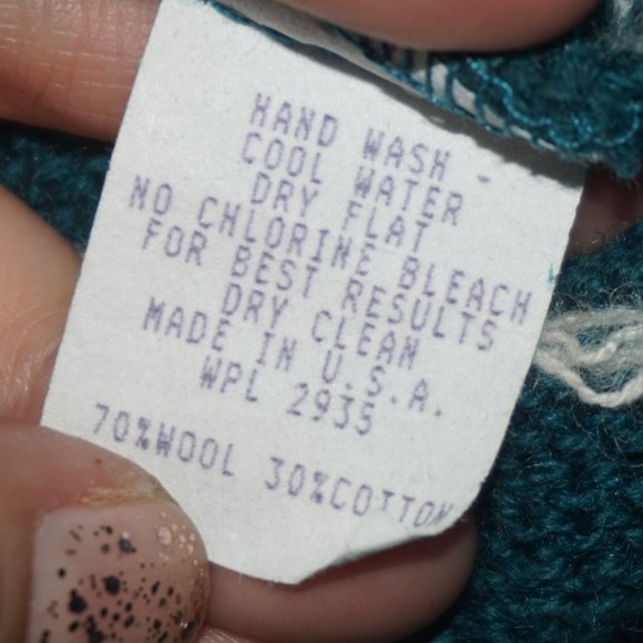 Vintage 80s Alps Fair Isle Wool Sweater Small - Picture 7 of 7